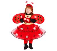 COSTUME COCCINELLA BAMBINA VESTITO CARNEVALE PEGASUS