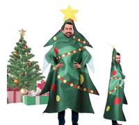 Costume Completo Da Albero Per Natale - Scherzo Divertente Travestimento Festivo | Costume Scherzo Natalizio con Tema 'Albero - Per Compleanno Palcoscenico Cosplay Evento Fidanzato Attori Amici Anzian