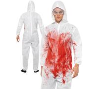 Costume Completo Da Horror Per Adulti Bloody Forensic Per Halloween