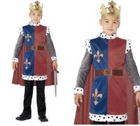 Costume Completo Ragazzo King Arthur Medievale Cavaliere Blu Smiffys