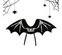 Costume con ali di pipistrello - Accessori per cosplay rilegabili per Halloween | Costume da travestimento con motivo scheletro unisex | per Pasqua Natale compleanno teatro attori uomini donne ragazzi