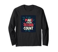 Costume con citazione Great Make Every Second Count Maglia a Manica