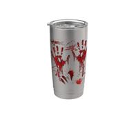 Costume Con Mani Insanguinate E Spruzzi Di Sangue Zombie Bicchiere termico in acciaio inox doppia parete