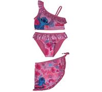 Costume con Pareo Stitch Disney Beachwear per Bambini Coordinato Costume Due Pezzi con Gonna Abbigliamento Mare Piscina