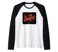 Costume con scritta "Nice In Danger" per uomo e donna Maglia con Maniche Raglan