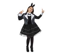 Costume Coniglietta nera Bambina Vestito Carnevale Pegasus