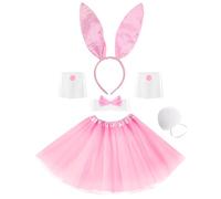 Costume Coniglio Donna Bunny Ears Coniglietta Playboy Costume per Cosplay Travestimento Costume Festa di Halloween Natale