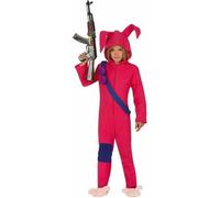 Costume Coniglio Pasquale Soldato incursore Ragazzo Ragazza 10/12 ANNI