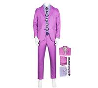 Costume Cosplay Anime JoJo's Bizarre Adventure Kira Yoshikage Costume Outfits per Adulti Set da 4 Pezzi Adatto per Spettacoli Teatrali, Regali, Esposizione di Fumetti,Viola,S