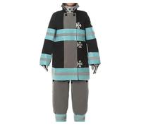 Costume Cosplay Anime Per Fire Force Halloween Party Outfit Uniform Set Completo Per Uomini Donne (Blu,S)