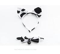 Costume Cosplay Anime Sexy Mini Mucca Bikini Lingerie Set cameriera vestito Dalmata Latte Leopardo Costume da bagno (Bikini quadrato)