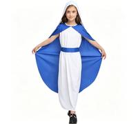 Costume cosplay da suora con mantello e sciarpa per la testa | Costume da personaggio biblico per ragazze, per fotografia, cosplay, eventi, spettacoli, feste, figlia, bambini