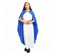 Costume cosplay da suora con mantello e sciarpa per la testa | Costume da personaggio biblico per ragazze, per fotografia, cosplay, eventi, spettacoli, feste, figlia, bambini