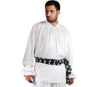 Costume cosplay poeta rinascimentale pirata medievale John Cook camicia C1007