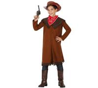 Costume cowboy bambino farwest taglia 3/4 anni abito scerifof carnevale Atosa