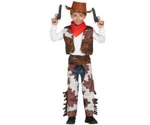 Costume Cowboy Bambino Tg. 7-9 Vestito Carnevale