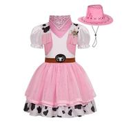 Costume Cowboy per Bambine Con Cappello da Cowboy