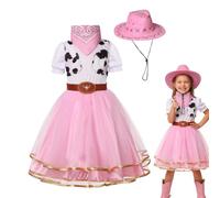 Costume Cowgirl Per Bambine Tutù Da Di Ruolo Con Cappello E Bandana