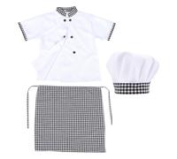 Costume Cuoco Bambino Vestito Da Chef Per Bambini Cappello Grembiule