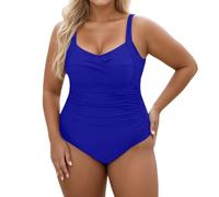 Costume Curvy Donna Intero Costume Intero Donna Taglie Forti Abbigliamento Modellante Costumi Contenitivi Bianco Interi Modellanti da Moda Coppa G Mare Bagno per Morbido Vita Alta Due Pezzi 4XL con