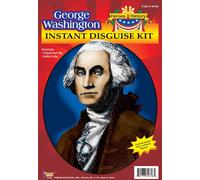 Costume Da Adulto Con Parrucca E Jabot Di George Washington