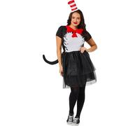 Costume Da Adulto Del Gatto Con Il Cappello Di Dr Seuss