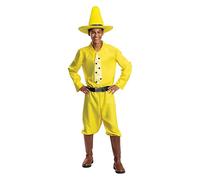 Costume Da Adulto Di Curious George Con Il Cappello Giallo