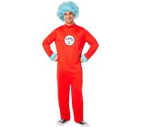 Costume Da Adulto Di Dr Seuss Thing Jumpsuit