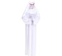 Costume Da Adulto Di Suora Spaventosa Bianca Standard
