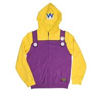 Costume Da Adulto Di Super Mario Wario Con Zip, XS