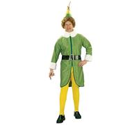 Men's Buddy the Elf Costume One Size Lime,yellow