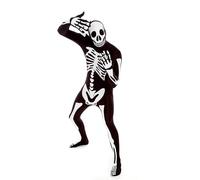 Costume Da Adulto Glow Skeleton Morphsuit Taglia Grande