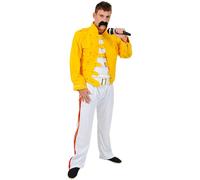 Costume Da Adulto Rock Star Giallo