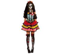 Costume Da Adulto Senorita Del Giorno Dei Morti