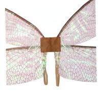Costume da ala per donne in costume da fata - Ala di libellula scozzese marrone per costumi di Halloween