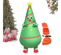 Costume Da Albero Di Natale - Costume Cosplay Gonfiabile Unisex Per Adulti, Taglia Unica | Costu-me Gonfiabile Festivo Verde Per Feste Di Natale, Sfilate, Halloween, Eventi Festivi, Uomini E Donne