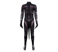 Costume da Alieno Mon Ster | Costumi di Halloween per Adulti | Costume da Xenomorfo con Tuta Mon Ster con Coda | Vestito da Scheletro di Personaggio Inquietante Regolabile per per Vestire
