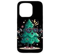 Costume da allenamento festivo con questo manubrio dell'albero di Natale Custodia per iPhone 15 Pro