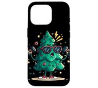 Costume da allenamento festivo con questo manubrio dell'albero di Natale Custodia per iPhone 16 Pro