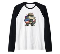 Costume da Alligatore combattente per Gli Amanti delle Forze Armate statunitens Maglia con Maniche Raglan