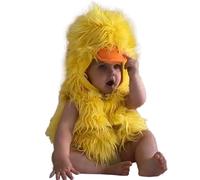 Costume da anatra per bambini di Halloween con cappuccio grazioso fusione di cotone in cotone costume unisex senza maniche costumi di Halloween per il palco della festa cosplay, per altezza di 100 cm