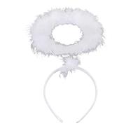 Costume da Angelo Donna|Fasce per Capelli da Angelo Piume Fascia per Capelli Bianca Accessorio per Costume di Halloween Natale Accessori per Feste per Adolescenti Adulti Ragazze Donne Confezione da 2