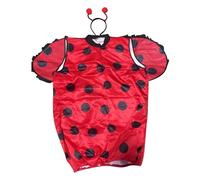Costume da animale adulto coccinella vestito con ali antenne