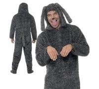 Costume Da Animale Fluffy Per Cani Adulti Zoo Donne Uomini M-L Nuovo