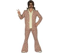 Fiestas Guirca Costume Anni '70 Rombi Uomo M