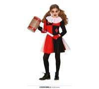COSTUME DA ARLECCHINA ROSSA 7-9 ANNI