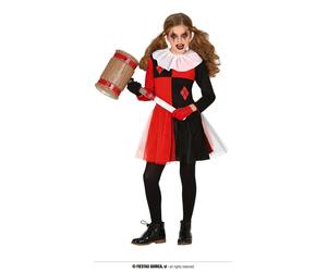 COSTUME DA ARLECCHINA ROSSA 7-9 ANNI