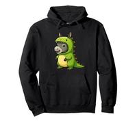 Costume da asino per amanti degli animali da dinosauro Trex per bambini e bambine Felpa con Cappuccio