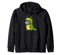 Costume da asino per amanti degli animali da dinosauro Trex per bambini e bambine Felpa con Cappuccio
