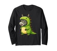 Costume da asino per amanti degli animali da dinosauro Trex per bambini e bambine Maglia a Manica
